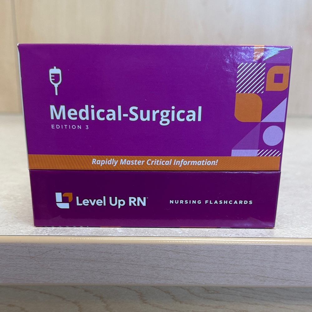 Medical-Surgical Nursing Flashcards - Purple